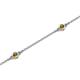 2 - Aizza (5 Stn/2.7mm) Citrine Station Bracelet 