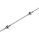 2 - Aizza (5 Stn/2.7mm) Iolite Station Bracelet 