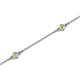 2 - Aizza (5 Stn/2.7mm) Peridot Station Bracelet 