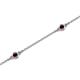 2 - Aizza (5 Stn/2.7mm) Red Garnet Station Bracelet 