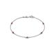 1 - Aizza (5 Stn/2.7mm) Rhodolite Garnet Station Bracelet 