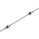 2 - Aizza (5 Stn/2.7mm) Rhodolite Garnet Station Bracelet 