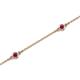 2 - Aizza (5 Stn/2.7mm) Rhodolite Garnet Station Bracelet 