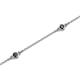 2 - Aizza (5 Stn/2.7mm) Black Diamond Station Bracelet 