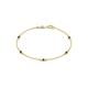 1 - Aizza (5 Stn/2.7mm) Black Diamond Station Bracelet 