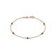 1 - Aizza (5 Stn/2.7mm) Black Diamond Station Bracelet 