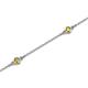 2 - Aizza (5 Stn/2.7mm) Yellow Diamond Station Bracelet 