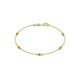 1 - Aizza (5 Stn/2.7mm) Yellow Diamond Station Bracelet 