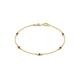 1 - Aizza (5 Stn/2.7mm) Smoky Quartz Station Bracelet 