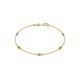 1 - Aizza (5 Stn/2.7mm) Petite Citrine and Diamond Station Bracelet 