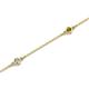 2 - Aizza (5 Stn/2.7mm) Petite Citrine and Diamond Station Bracelet 