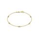 1 - Aizza (5 Stn/2.7mm) Petite Peridot and Diamond Station Bracelet 