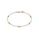 1 - Aizza (5 Stn/2.7mm) Petite Yellow and White Diamond Station Bracelet 