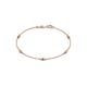 1 - Aizza (5 Stn/2.7mm) Petite Pink Tourmaline and Diamond Station Bracelet 