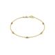 1 - Aizza (5 Stn/2.7mm) Petite Citrine and Diamond Station Bracelet 