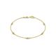 1 - Aizza (5 Stn/2.7mm) Petite Peridot and Diamond Station Bracelet 