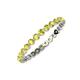 4 - Valerie 2.00 mm Yellow Diamond Eternity Band 