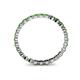 5 - Valerie 2.40 mm Green Garnet Eternity Band 