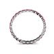 5 - Valerie 2.40 mm Rhodolite Garnet Eternity Band 