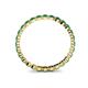 5 - Valerie 2.40 mm Emerald Eternity Band 