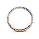 5 - Valerie 2.40 mm Blue Topaz Eternity Band 