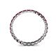 5 - Valerie 2.40 mm Red Garnet Eternity Band 