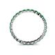 5 - Valerie 2.40 mm Emerald Eternity Band 