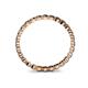 5 - Valerie 2.40 mm Smoky Quartz Eternity Band 
