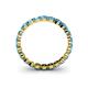5 - Valerie 2.70 mm Blue Topaz Eternity Band 