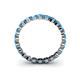 5 - Valerie 2.70 mm Blue Topaz Eternity Band 