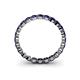 5 - Valerie 3.00 mm Blue Sapphire Eternity Band 