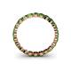 5 - Valerie 3.00 mm Green Garnet Eternity Band 