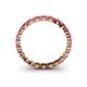 5 - Valerie 3.00 mm Rhodolite Garnet Eternity Band 