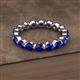 2 - Valerie 3.50 mm Blue Sapphire Eternity Band 
