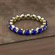 2 - Valerie 3.50 mm Blue Sapphire Eternity Band 