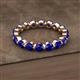 2 - Valerie 3.50 mm Blue Sapphire Eternity Band 
