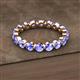 2 - Valerie 3.50 mm Tanzanite Eternity Band 