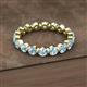 2 - Valerie 3.50 mm Aquamarine Eternity Band 