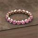 2 - Valerie 3.50 mm Pink Tourmaline Eternity Band 