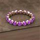 2 - Valerie 3.50 mm Amethyst Eternity Band 