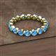 2 - Valerie 3.50 mm Blue Topaz Eternity Band 