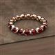 2 - Valerie 3.50 mm Red Garnet Eternity Band 