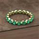 2 - Valerie 3.50 mm Emerald Eternity Band 