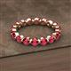 2 - Valerie 3.50 mm Ruby Eternity Band 