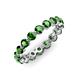3 - Valerie 3.50 mm Green Garnet Eternity Band 