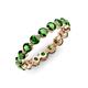3 - Valerie 3.50 mm Green Garnet Eternity Band 