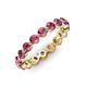 3 - Valerie 3.50 mm Pink Tourmaline Eternity Band 