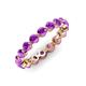 3 - Valerie 3.50 mm Amethyst Eternity Band 