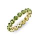 3 - Valerie 3.50 mm Peridot Eternity Band 