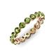 3 - Valerie 3.50 mm Peridot Eternity Band 